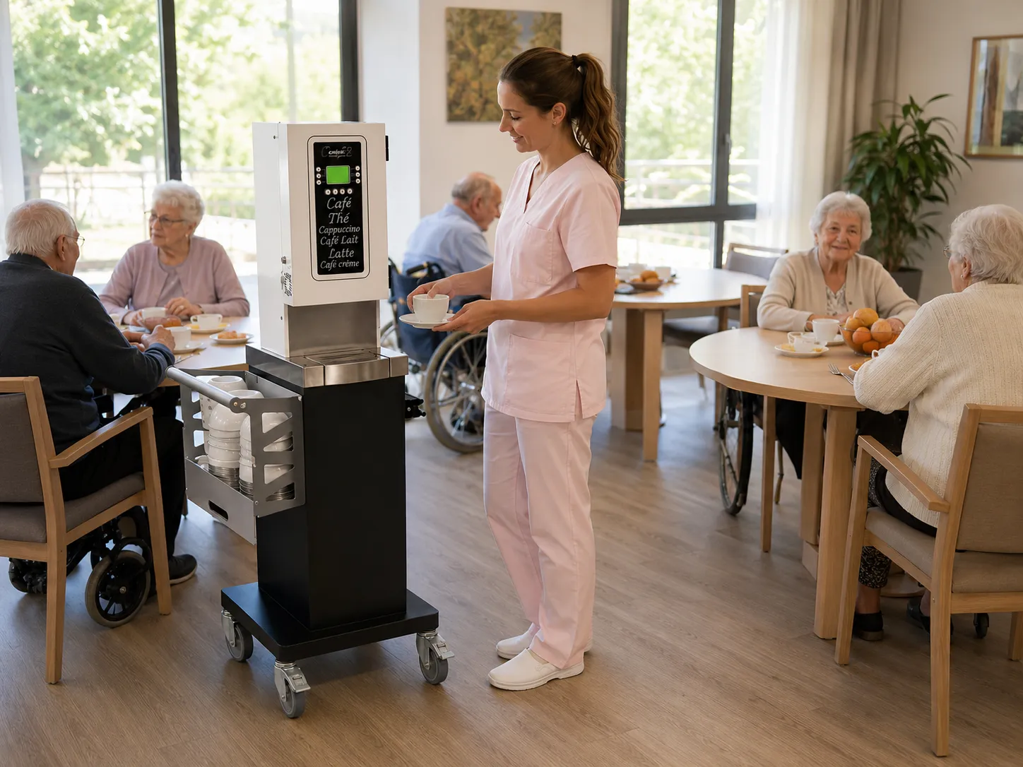 Le TrolleyMug en service dans la chambre